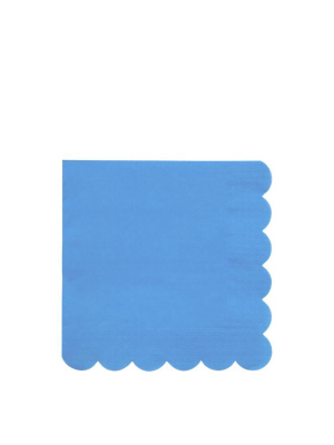 Bright Blue Large Napkins