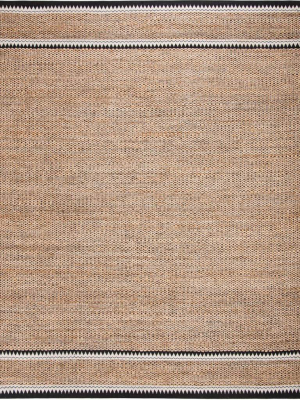 Natural Fiber Natural/black Area Rug