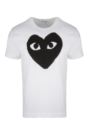 Comme Des Garçons Play Heart Print Crewneck T-shirt