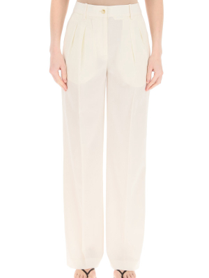 Loulou Studio Sbiru Straight-leg Pants