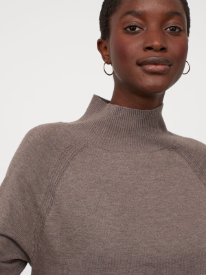 Knit Mock-turtleneck Sweater