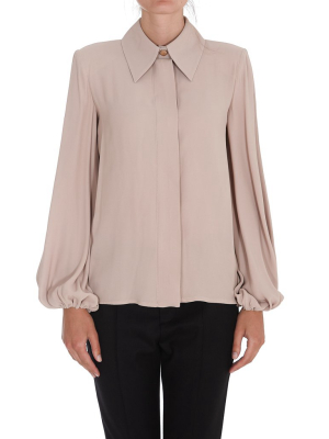 Elisabetta Franchi Balloon-sleeved Blouse