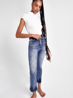 Phoenix Crop Flare Jeans