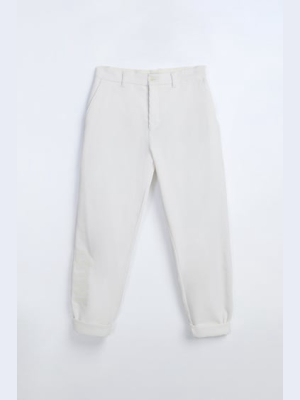 Embroidered Corduroy Pants