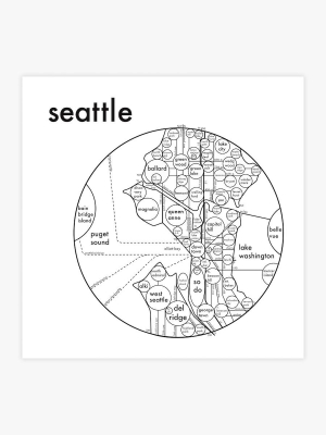 Seattle Letterpress Print