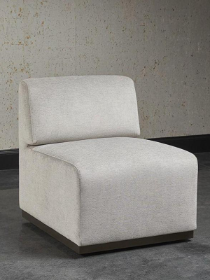 Leanna Armless Chair - Polo Club Stone