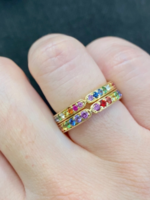 Limited Edition Rainbow Eternity Band