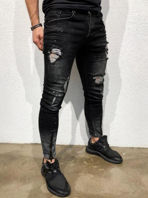 Pologize™ Ripped Black Jeans