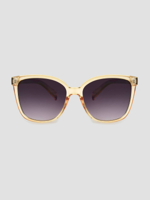 Women's Crystal Square Sunglasses - A New Day™ Yellow