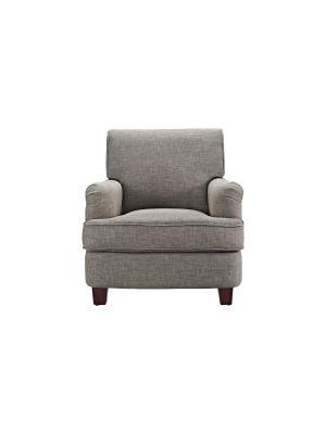 London Arm Linen Club Chair With Nailheads - Dorel Living®