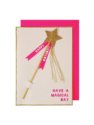 Magic Wand Birthday Card