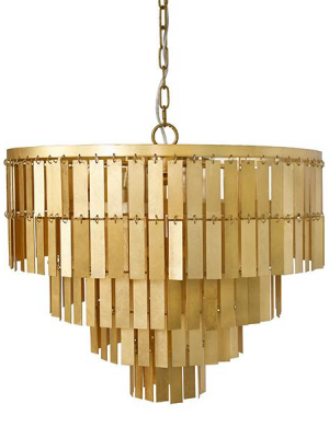 Priscilla Chandelier Gold Leaf