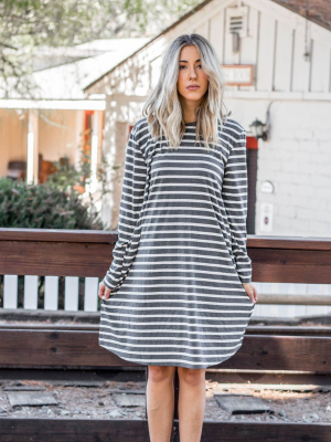 The Jamey Dress - Charcoal