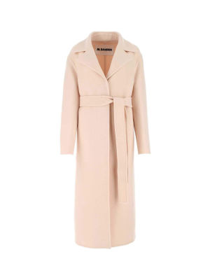 Jil Sander Tie-waist Double Breasted Coat