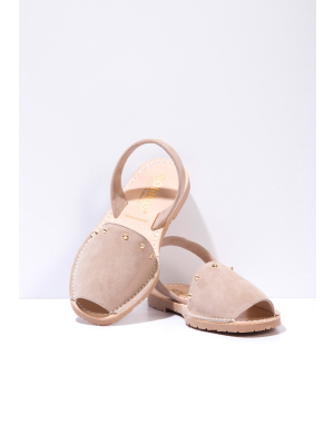 Gris Clavo - Studded Leather Menorcan Sandals