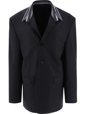 Balenciaga Tailored Shirt Collar Blazer