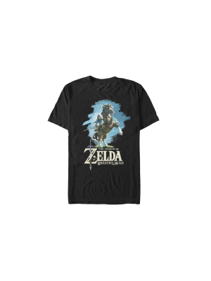 Men's Nintendo Legend Of Zelda Breath Of The Wild Link Epona T-shirt