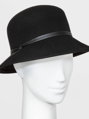 Women's Cloche Hat - A New Day™ Black One Size