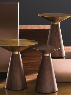 Nuevo Iris Side Table - Gold