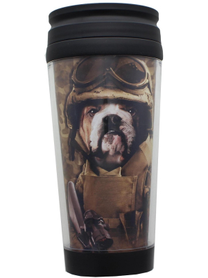 Just Funky Combat Sam 16oz Plastic Travel Mug