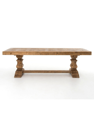 Castle Dining Table In Bleached Pine