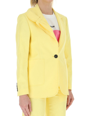 Msgm Single Breasted Blazer