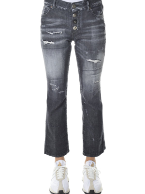 Dsquared2 Distressed Flared-leg Jeans