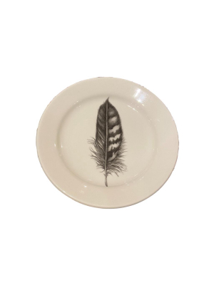 Laura Zindel Salad Plate - Quail Feather