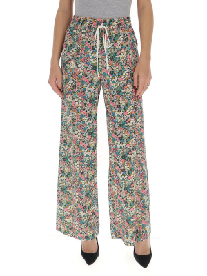 See By Chloé Floral Meadow Motif Fluid Pants