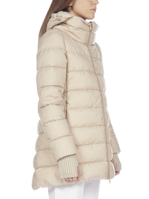 Herno Hooded Zip-up Puffer Jacket