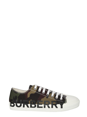 Burberry Camouflage Logo Printed Sneakers