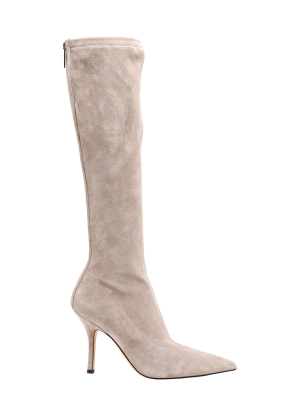 Paris Texas Pointed-toe Knee-high Boots