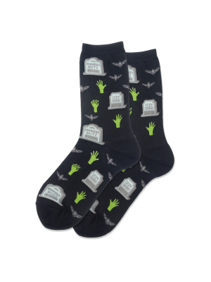 Women's Gravestones Crew Socks