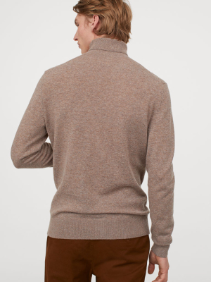 Merino Wool Turtleneck Sweater