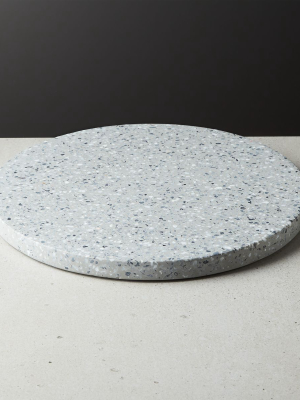 Terrazzo Black Round Serving Platter