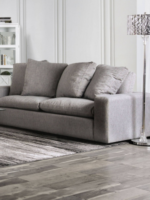 Aldan Track Arms Loveseat Gray - Mibasics