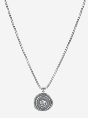 Sterling Silver Memento Mori Necklace