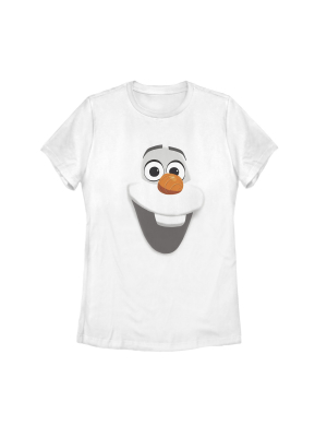 Women's Frozen Olaf Face T-shirt