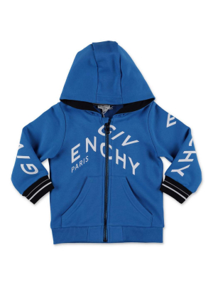 Givenchy Kids Logo Printed Hooded Jacket