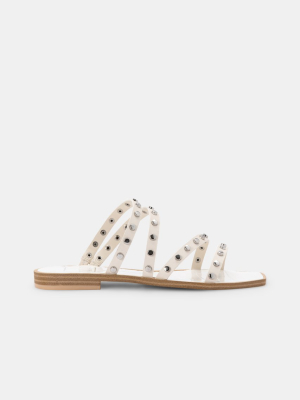 Izabel Studded Sandals Off White Stella