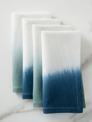 Dip Dye Napkins - Midnight (set Of 4)