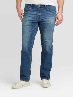 Men's Big & Tall Slim Straight Jeans - Goodfellow & Co™ Medium Blue 60x30