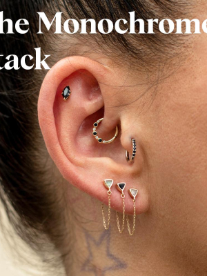 The Monochrome Piercing Stack