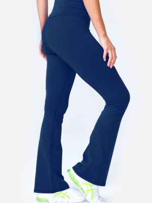 Navy Tlc Flare Leggings