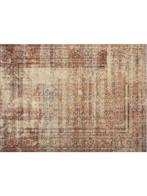 Natural / Brick Sebastian Rug