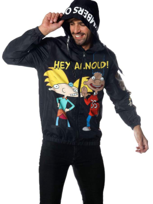 Men's Hey Arnold Nickelodeon Windbreaker Jacket