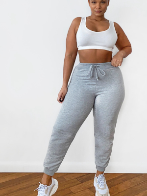 Plus Grey Ultimate Marl Sweat Joggers