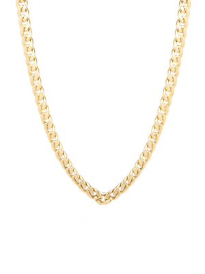 Men's 14k Gold Large Curb Chain Necklace