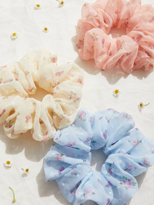 Ditzy Floral Super Scrunchie