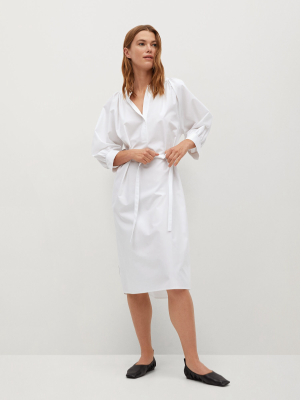 Belt Cotton Dress